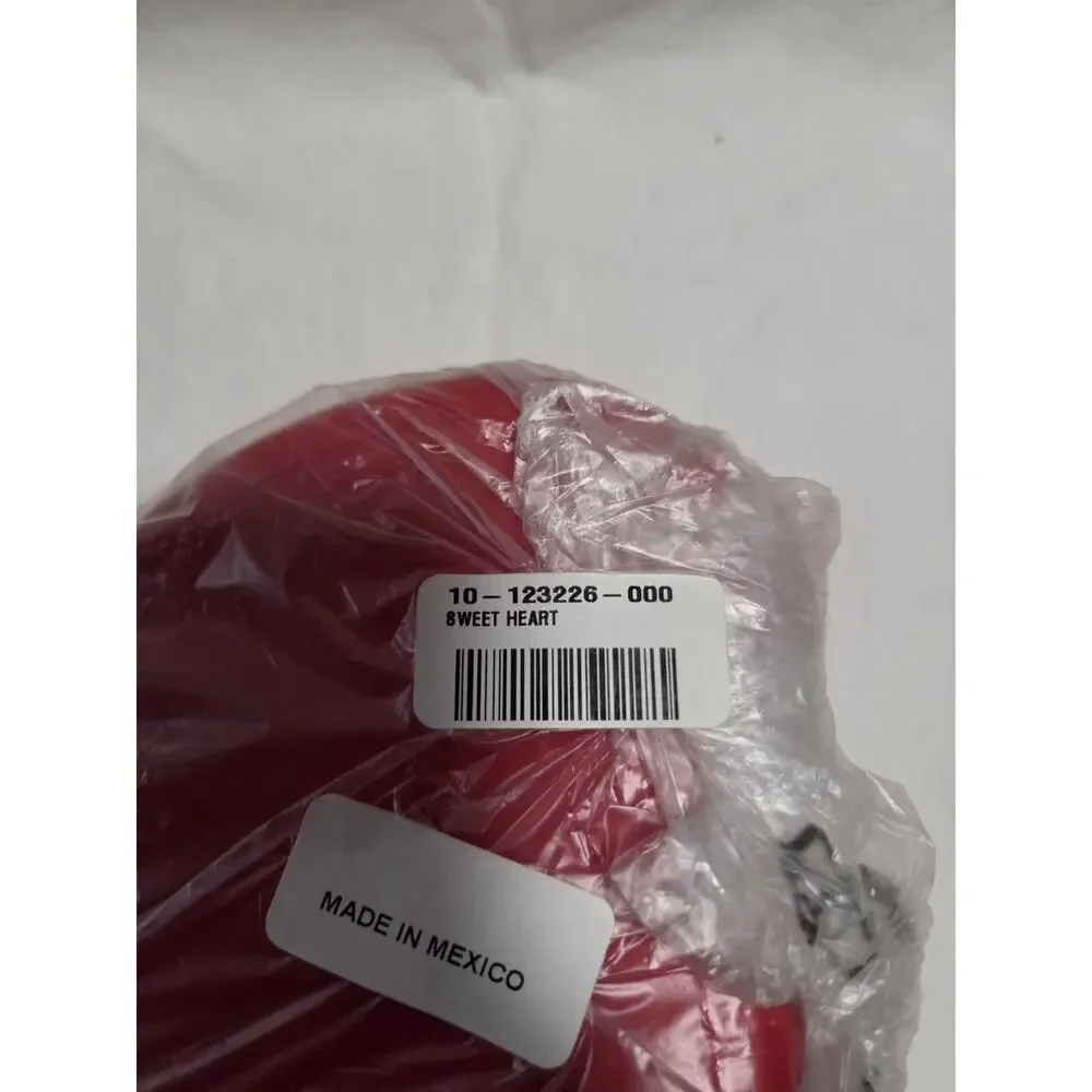 Tupperware Heart Shaped Storage Container Box Red NEW